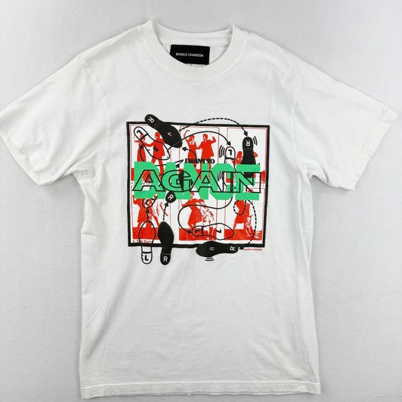 BIANCA CHANDON I Want To Dance Tshirt Size Small Mens White - Picture 1 of 7
